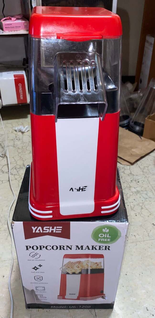 Yashe U6-1208 Electric Hot Air Popcorn Maker